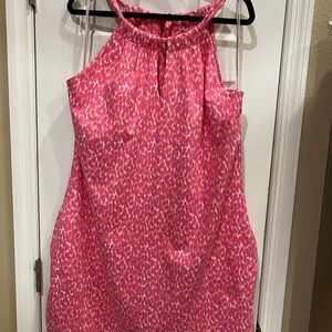 Tommy Bahama Pink and White Mini Dress